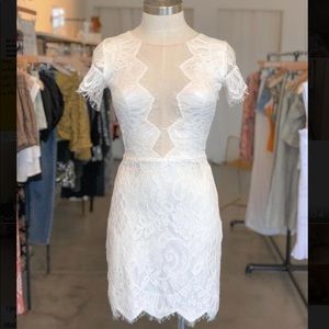 White bride dress